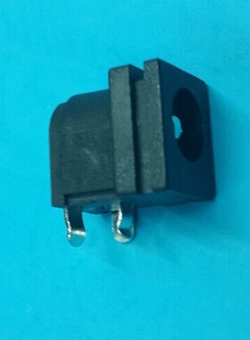 DC062 DC电源插座耐温PBT/尼龙料波峰焊 Φ6.5x2.5针Φ6.5X3.0针