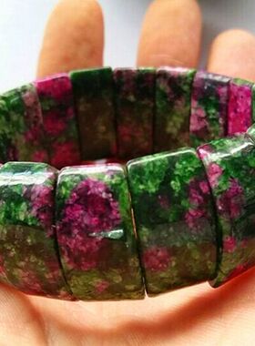 全新水晶时尚风古典饰品红绿宝