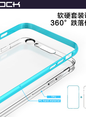ROCK洛克适用Phone6plus手机壳来电闪炫亮轻薄苹果6全包保护外套