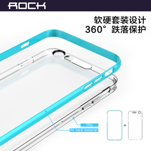 ROCK洛克适用Phone6plus手机壳来电闪炫亮轻薄苹果6全包保护外套