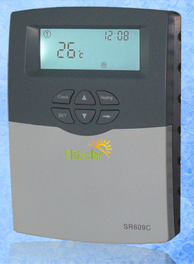 SR609C-一体承压太阳能热水器控制器显示温度控制电加热1500W/3KW