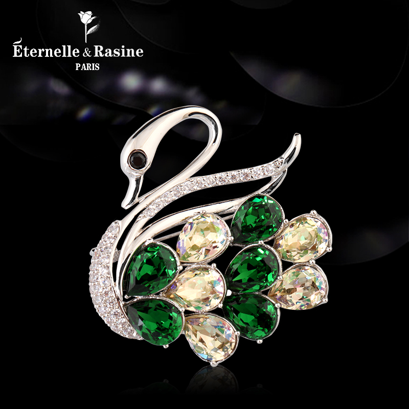 Broche femme ETERNELLE en cristal autrichien - Ref 1172045 Image 1