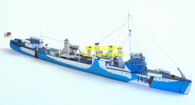 长35厘米  二战英国坎贝尔顿号护卫舰模型