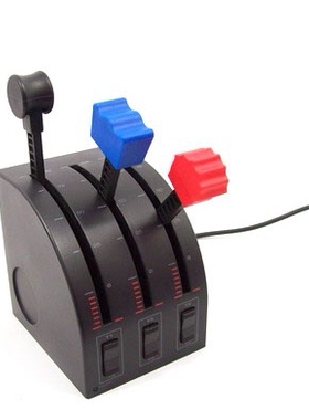 飞机哥节流阀saitek赛钛客塞斯纳thq飞机摇杆三轴独立usb可反推