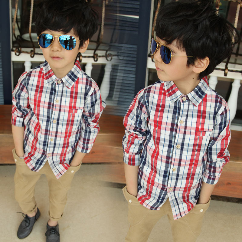 Chemise garcon à manche longue - Ref 2077546 Image 1