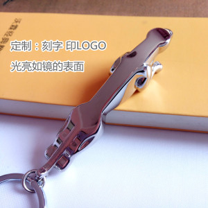 创意礼品豹子金属汽车钥匙扣送男士礼物合金挂件钥匙链圈定制刻字
