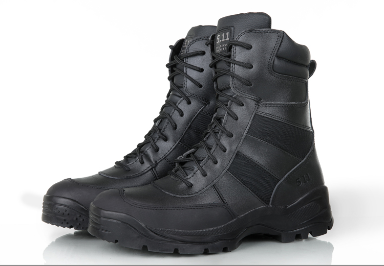 Bottes militaires pour homme en cuir - Ref 1402715 Image 1