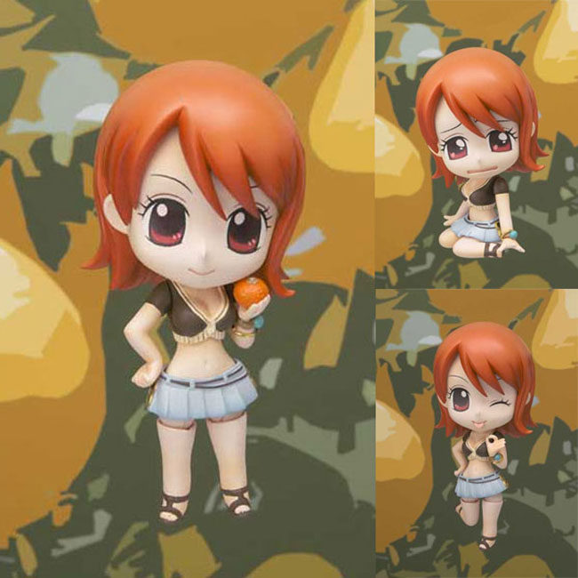 热血玩具模型手办 海贼王 航海王 娜美 chibi-arts q版 粘土人