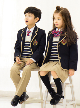 【韩国正品】校服幼儿园服定制 LG1504男女秋冬正装 西装套装