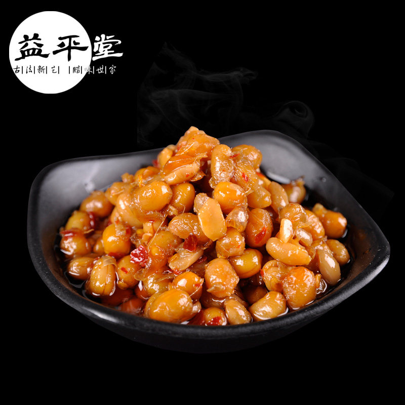 益平堂腊八豆1000g湖南特产香辣农家手工自制零食豆子酱下饭菜