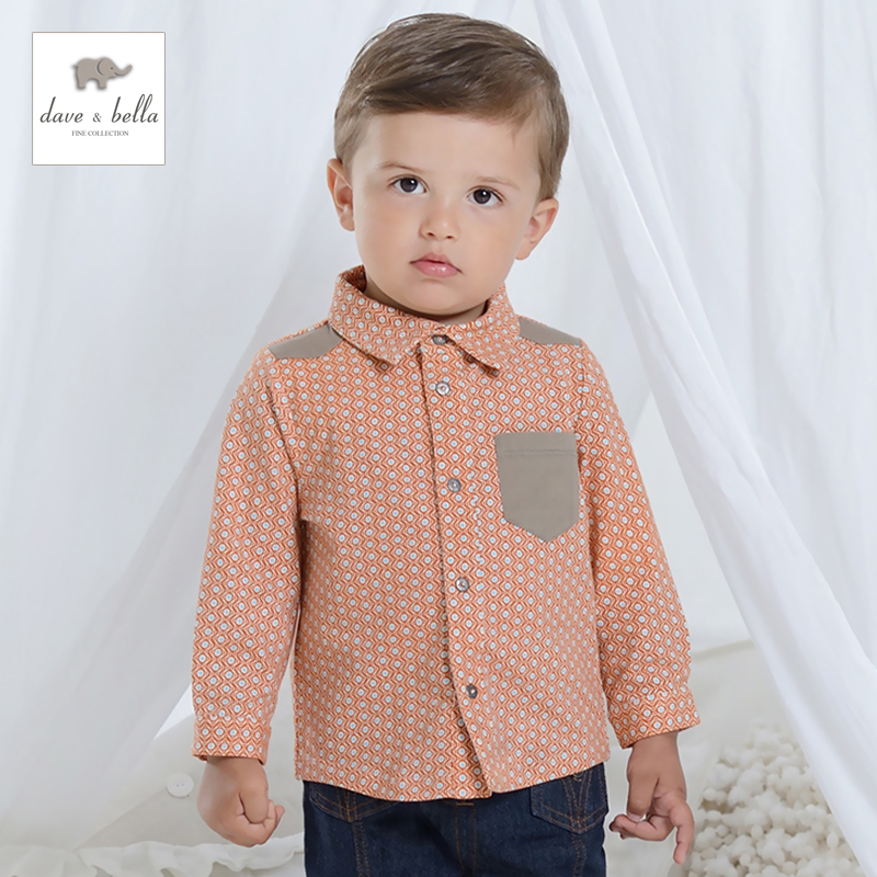 Chemise garcon DAVEBELLA à manche longue - Ref 2082232 Image 1