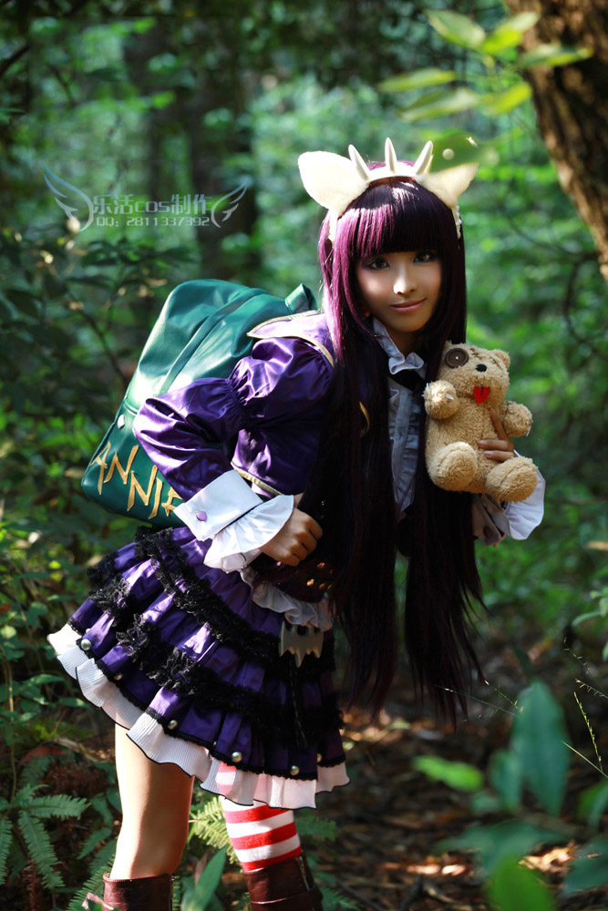 【可出租】现货 lol英雄联盟女 哥特萝莉安妮 cosplay 服装 道具