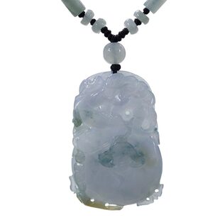 生肖玉龙挂件 A货玉挂坠39q 紫色翡玉龙如意挂件 钰达翡翠龙吊坠