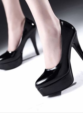 定做小码31OL性感32防水台33细跟大码40单鞋41超高跟42黑色女鞋43