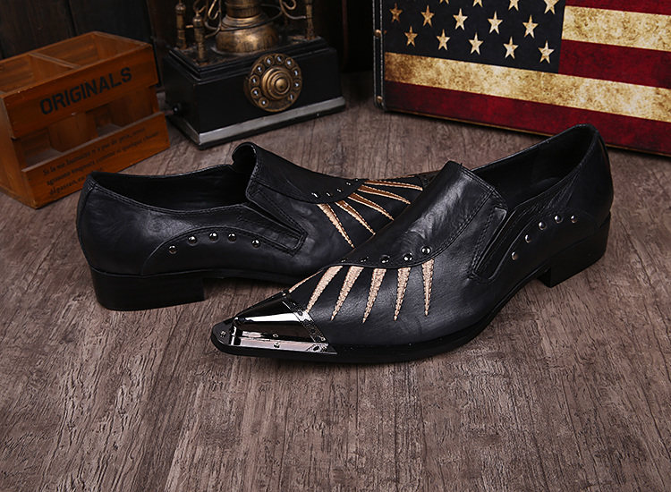 2016真皮潮流尖头铁头霸气男鞋 复古绣花舞台T台走秀表演美发师鞋,流行男鞋,单鞋,淘宝优惠券,粉丝福利购,淘宝优惠卷