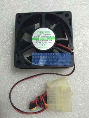 EVERCOOL/劲冷 EC6020M12S 6厘米 6020 12V 0.17A二线散热风扇
