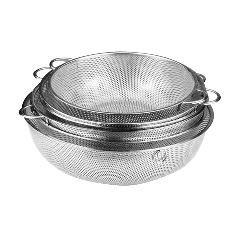 不锈钢漏网盆加厚升级米筛淘米篮盆洗米盆漏水盆沥水盆洗菜盆厨具