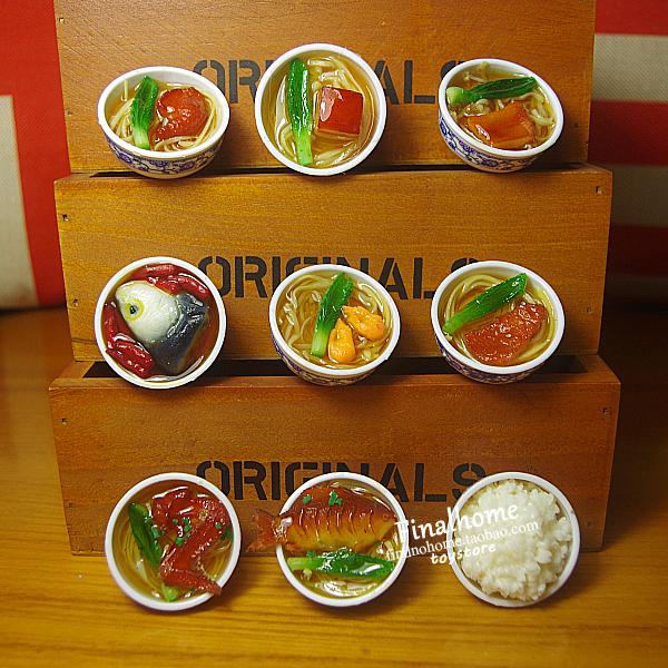 满包邮 烧大块 红烧鱼 剁椒鱼头 仿真青花瓷碗美食 冰箱贴 磁性贴