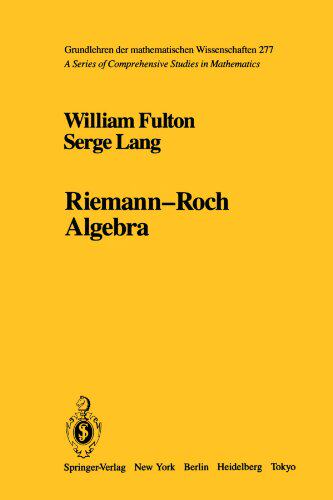 【预订】Riemann-Roch Algebra
