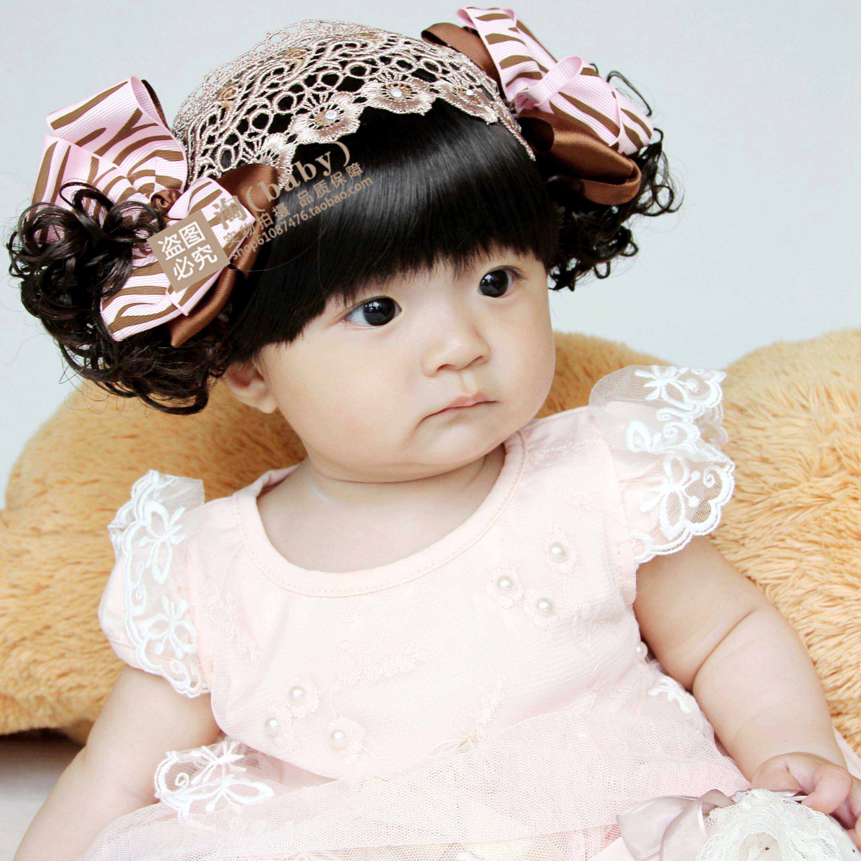 韩版宝宝发带2个月1岁刘海拍照