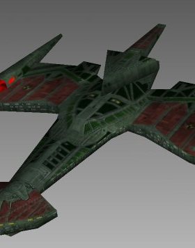 【新翔精品纸模型】星际迷航飞船模型startrek 克林贡纳瓦级战舰