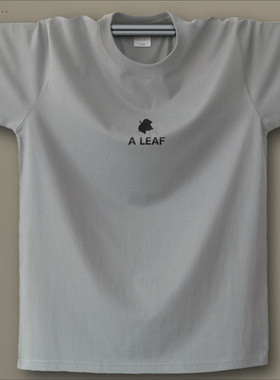 东部时间 男士短袖体恤 衣服男夏天 短袖浅灰色T恤 纯棉原创 欧美