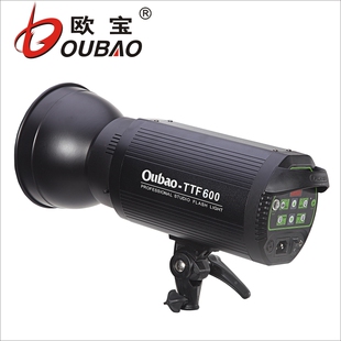 欧宝TTF-600摄影室闪光灯套装人像儿童影楼影棚LED数显室内拍照灯