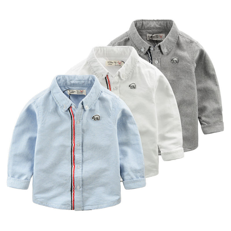 Chemise garcon à manche longue - Ref 2082015 Image 1