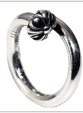 牌克罗复古饰品潮牌尾戒钉子CH男女十字架实心指戒指925纯银指环