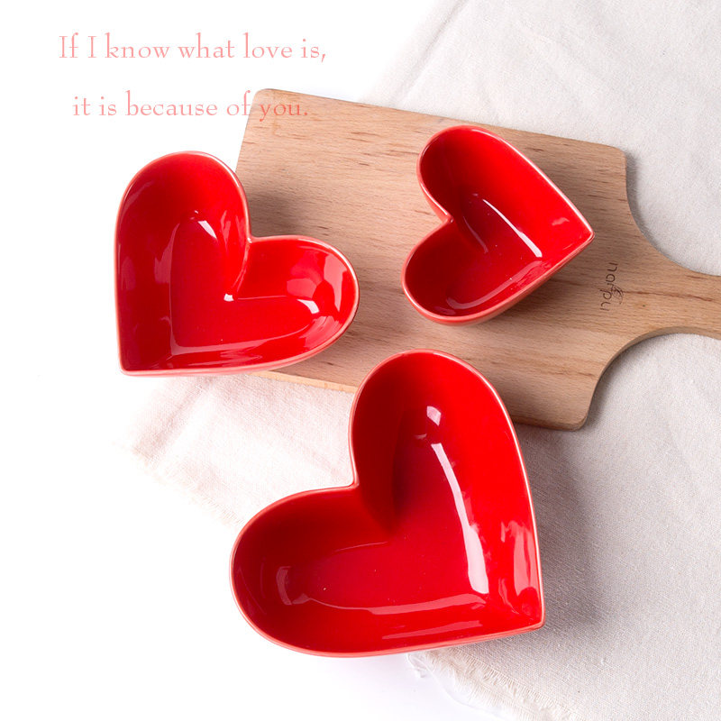 Exit Finland 4 Color color Heart-shaped bowl Peach Salad bowl baking mould Microwave Oven oven Custard applyin the Tableware , Tableware , Bowl  category - from Buy2taobao.com to provide professional Taobao agent buy service