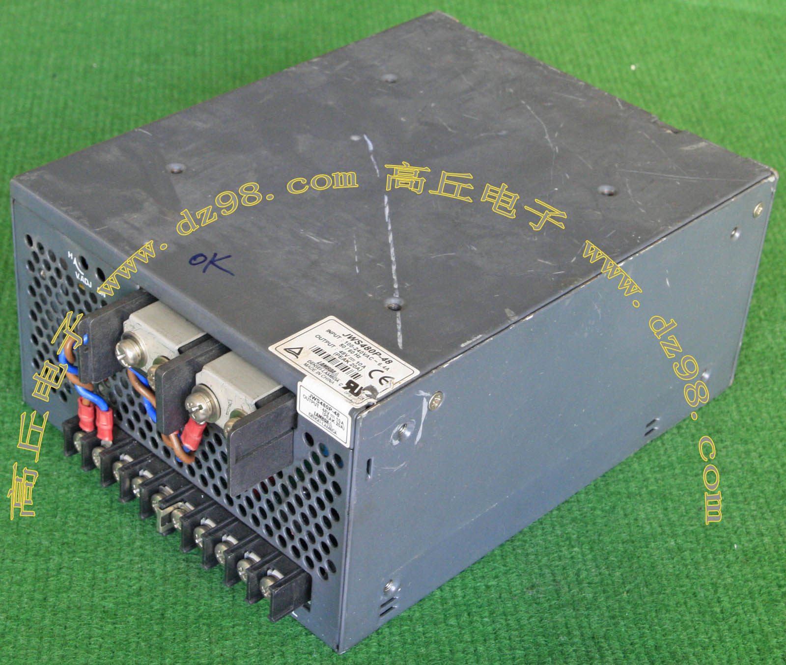 LAMBDA JWS480P-48 48V 10A 480W 开关电源 原装拆机 带风冷风扇