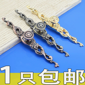 colcom 金色古铜拉手衣柜单孔仿古复古橱柜抽屉门把手 高档欧式