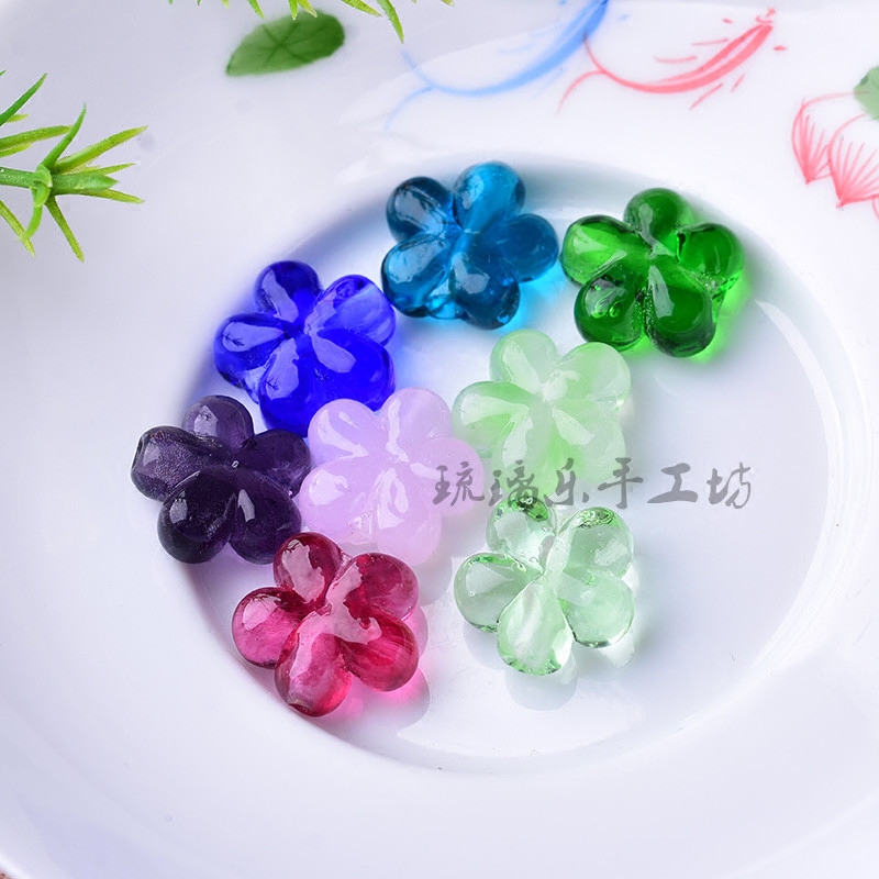 小花日式搭配纯手工制作琉璃珠