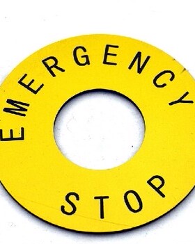 原装正品 施耐德 急停圈 EMERGENCY STOP 急停标识牌 ZB2BY9330C