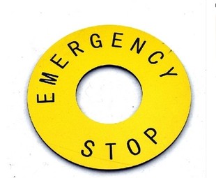 原装正品 施耐德 急停圈 EMERGENCY STOP 急停标识牌 ZB2BY9330C