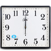 康巴丝 16英寸钟表石英钟挂钟静音扫描第三代智能电波钟 Compas