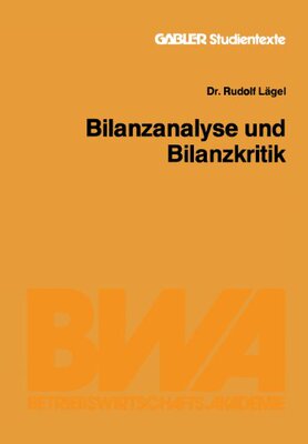 【预售】Bilanzanalyse Und Bilanzkritik