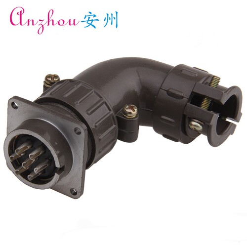 P28 7芯 25A 航空插头 连接器 P28K4S P28J4A P28J4S P28K4A 弯头