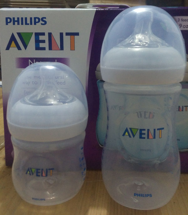 特价 美国AVENT新安怡自然原生宽口塑料PP奶瓶125/260/330ml