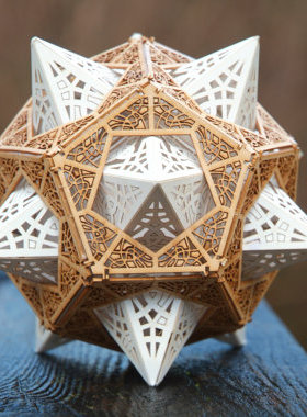 diy手作美国时尚款雕纹三维摆件