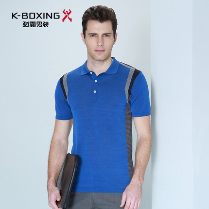【F】劲霸夏季新品男士Polo衫 休闲翻领短袖针织商务青年修身T恤