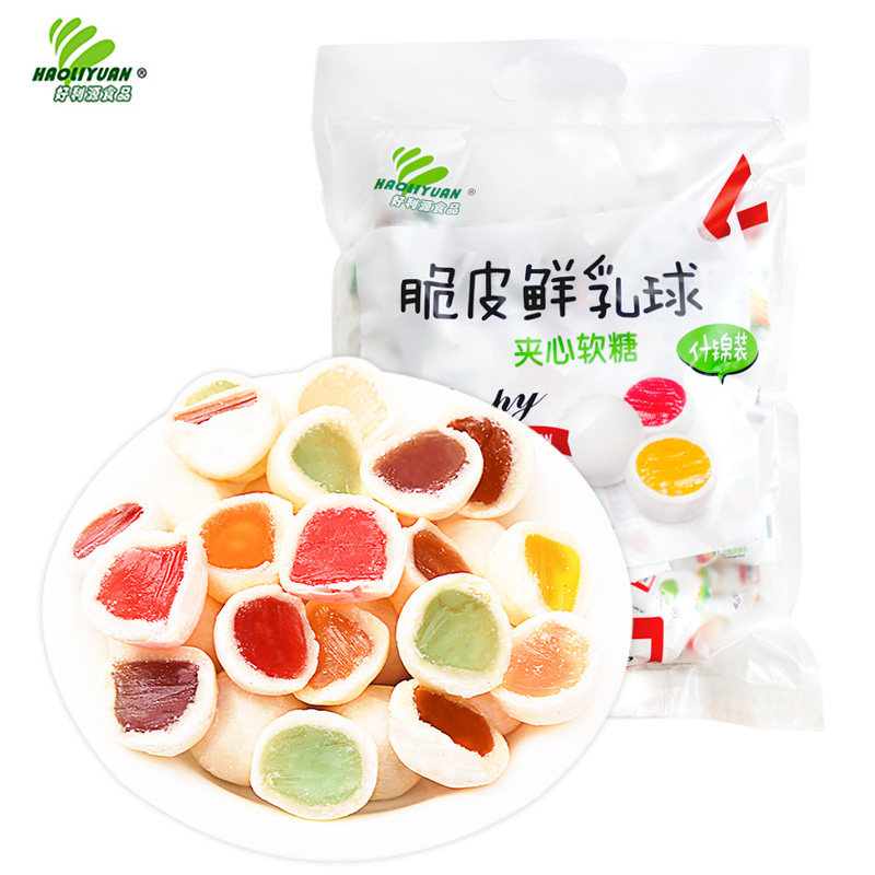 Long Liyuan Crispy Fresh milk 500g Sandwich blend fruit juice Soft candy snacks Candy Big gift bag candy Special purchases for the Spring Festivalin the Snacks/Nuts/Specialty , Sweets and snacks/Jelly/Pudding , Candy  category - from Buy2taobao.com to provide professional Taobao agent buy service