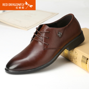 Red Dragonfly new genuine leather men's shoes fall classic dress business with British men's shoes