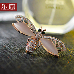 Music jewelry Korea premium retro cat-eye female Dragonfly brooch jewelry brooch pin Christmas gift