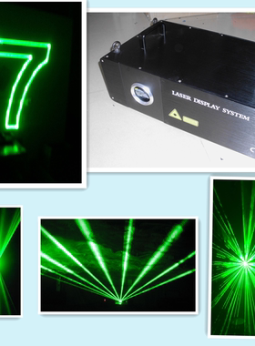 1W2W3W4W5W 单绿动画激光灯婚庆演绎KTV包厢地标专用带电脑控制