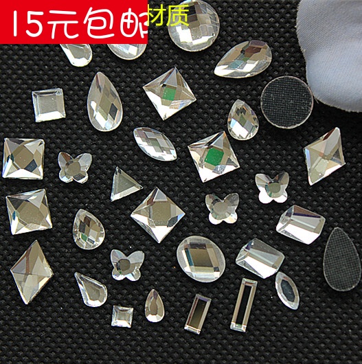 热销平底烫钻异形水晶玻璃 服装辅料贴钻DIY饰品配件衣服装饰水钻在类目 饰品/流行首饰/时尚饰品新, DIY配件, 其他DIY饰品配件中 - 来自Buy2taobao.com提供专业的淘宝代购服务