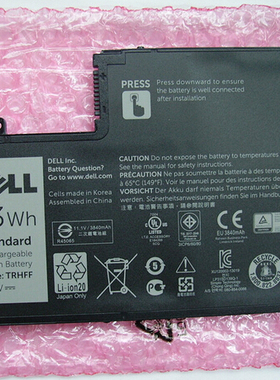 原装戴尔TRHFF 14-5447 15-5547/5548/5545 P39F P49G笔记本电池