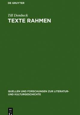【预售】Texte Rahmen: Grenzregionen Literarischer Werk...