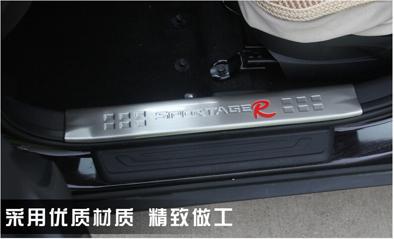 起亚11-17款新智跑改装饰条专用不锈钢迎宾踏板门槛条亮条内置