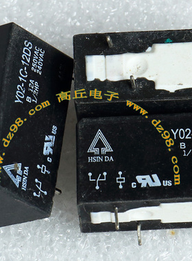 Y02-1C-12DS 12VDC 250V 12A 继电器 当2手卖
